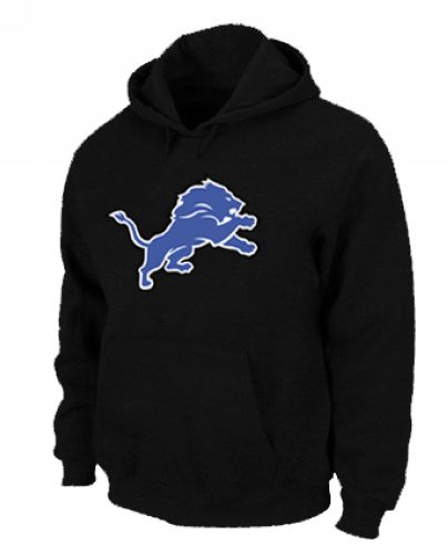 NFL Men's Nike Detroit Lions Logo Pullover Hoodie - Black